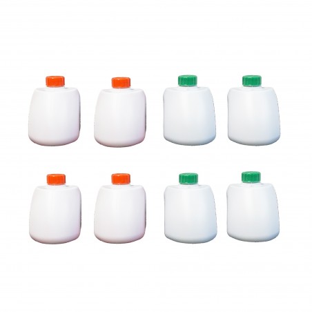 Pack  4 Líquidos para inodoro químico LÍQUDOS WC 500 ml + 500 ml