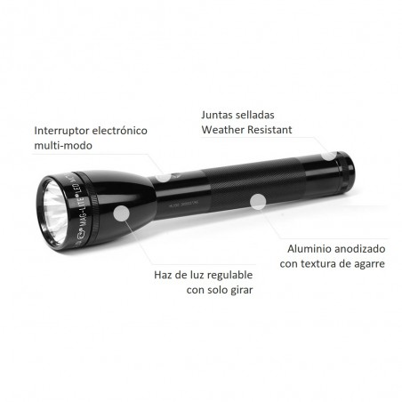 Linterna Maglite® ML300L 3D LED – negra