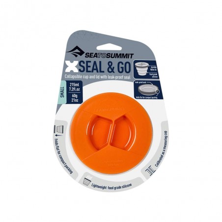 Vaso Sea ToSummit X-SEAL & GO SMALL 215 ml - naranja