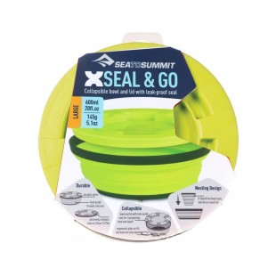 Olla plegable Sea to Summit X-SEAL & GO LARGE 600 ml - verde lima