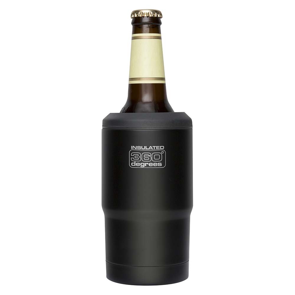 360 Degrees Funda Térmica Cerveza negro - Botella termo