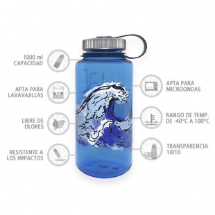 Nalgene Elementos Azul Agua 1 Litro – Botella cantimplora