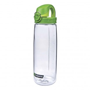 Nalgene OTF transparente tapón verde 700 ml – Botella para deporte y trabajo