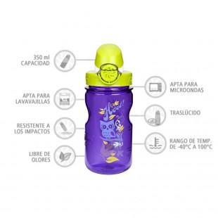 Nalgene OTF Kids Buho 350 ml – Botella cantimplora para niños