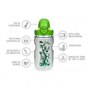 Nalgene OTF Kids Naturaleza 350 ml – Botella cantimplora para niños