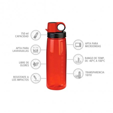 Nalgene OTG roja 750 ml – Botella para deporte y trabajo