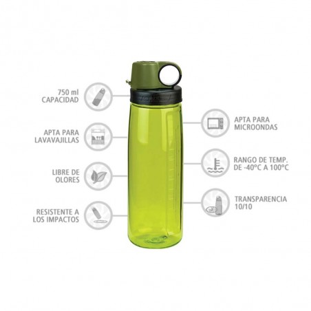 Nalgene OTG verde 750 ml – Botella para deporte y trabajo