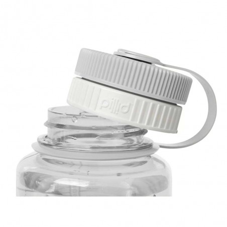 Nalgene Pillid blanco - Tapón pastillero para botella