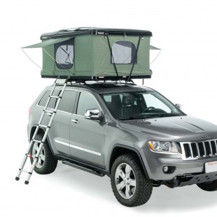 Tepui HyBox 2P verde - Tienda de techo rígida para coche