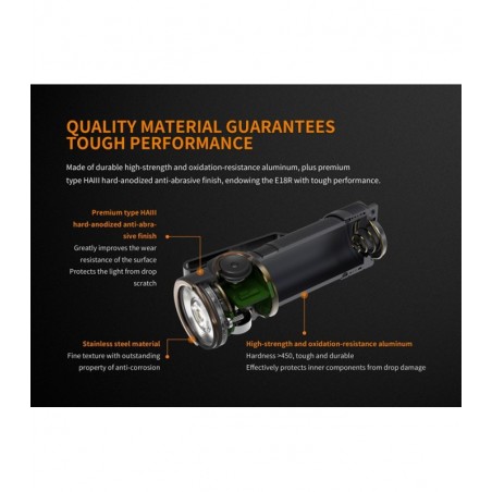 Fenix E18R Ultra Compacta Alto Rendimiento Recargable EDC - Linterna de outdoor