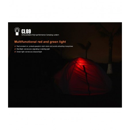 Fenix CL09 Multifuncional EDC negra – Lámpara de camping