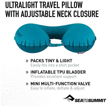 Sea to Summit Aeros Ultralight Traveller Pillow azul - Almohada de viaje