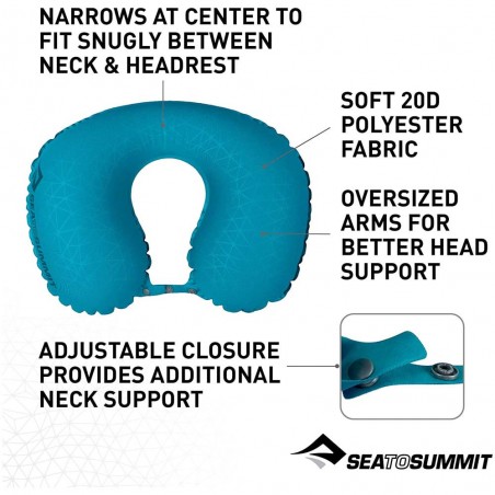 Sea to Summit Aeros Ultralight Traveller Pillow azul - Almohada de viaje