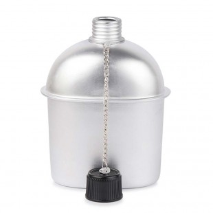 North Star Tactic Canteen 1 litro - Cantimplora militar + cazo + hornillo de leña + funda