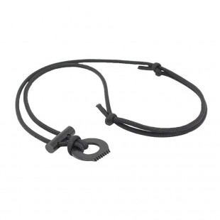 PSKOOK Fire starter necklace negro - Collar paracord con ferrocerio