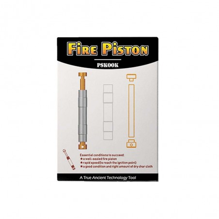 PSKOOK Metal Fire Piston - Pistón de fuego aluminio
