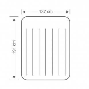 Intex Dura-Beam® Standard 137 x 191 cm - Colchón eléctrico doble