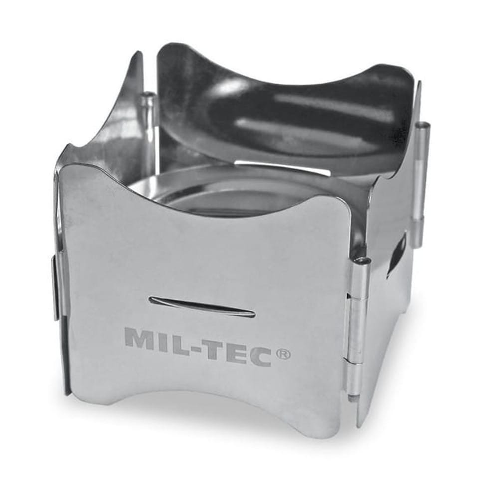 Mil-Tec Soporte de cocina plegable de acero inoxidable