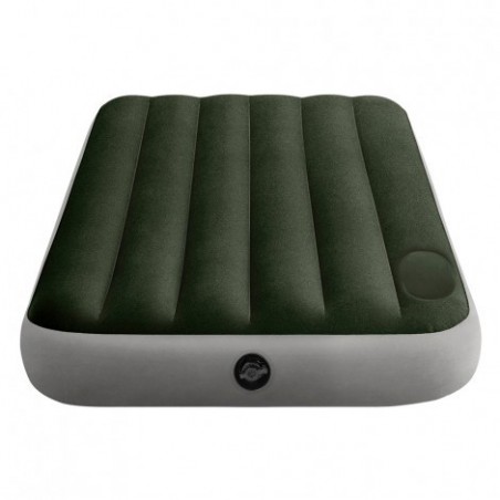 Intex Downy con Fiber-Tech - Colchón hinchable eléctrico camping individual