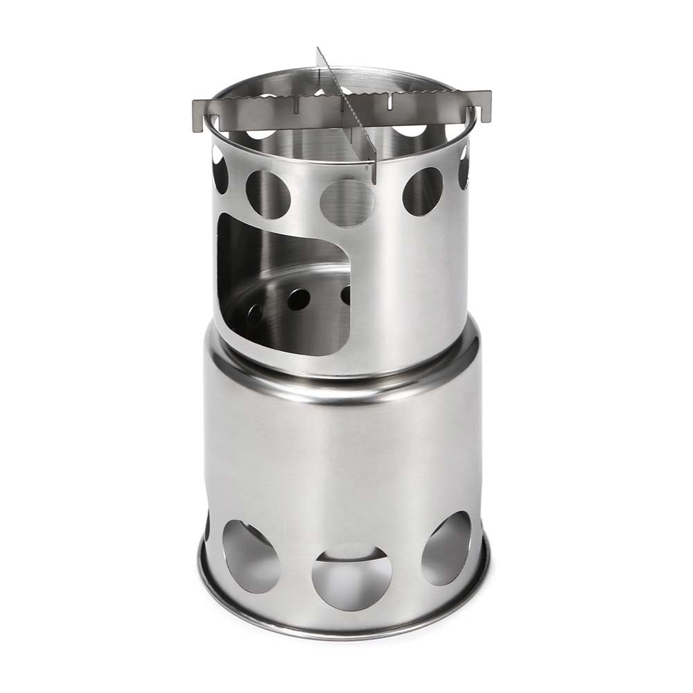 Lixada Tower Wood Stove - Hornillo plegable de leña