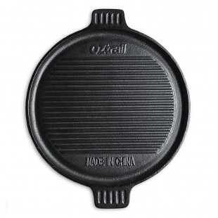 OZtrail BBQ Plate Round 30 cm - Plancha de hierro fundido