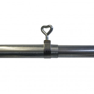 Tubo extensible toldo sistema tubo mecha + abrazadera 25 mm