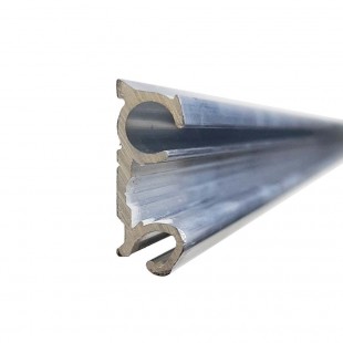 Guía de aluminio doble ø 5 y 7 mm para bordón de toldilla o avance caravana - por metros