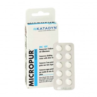 Pastillas potabilizadoras desinfectantes de agua Katadyn MICROPUR CLASSIC MC 10T