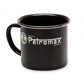 Petromax taza esmaltada 360 ml negra