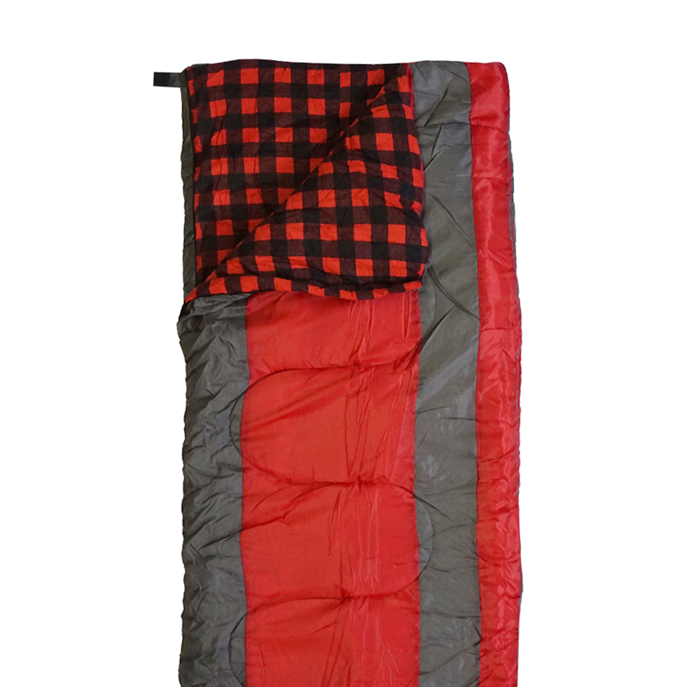 Saco de dormir BICOLOR - gris y rojo