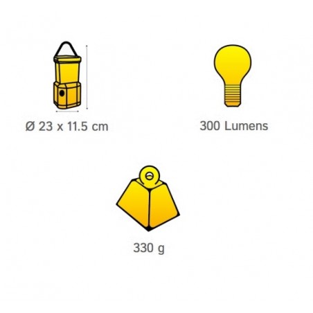 Lámpara de camping OZtrail ARCHER LED 300 lumenes