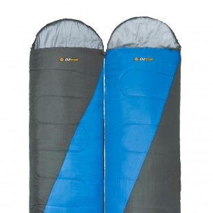 Pack 2 sacos de dormir alpinos OZtrail FRASER TWIN PACK – azul y gris