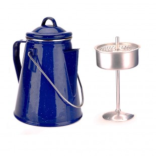 Cafetera OZtrail ENAMEL COFFEE POT 2L para 8 tazas de café - azul