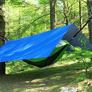 Suelo de camping - LONA DE RAFIA 3 X 4 - azul