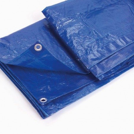 Toldo o refugio RAFIA 2,5 X 3,6 con cuerda nylon de 20 m - azul