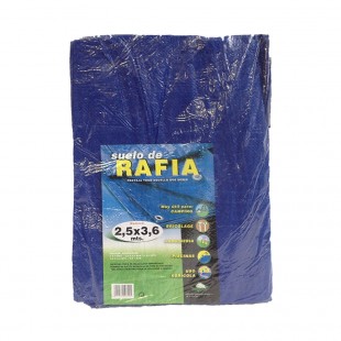 Toldo o refugio RAFIA 2,5 X 3,6 con cuerda nylon de 20 m - azul