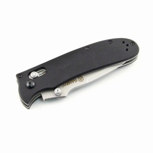 Navaja plegable de bolsillo Ganzo G704 KNIFE acero – negro