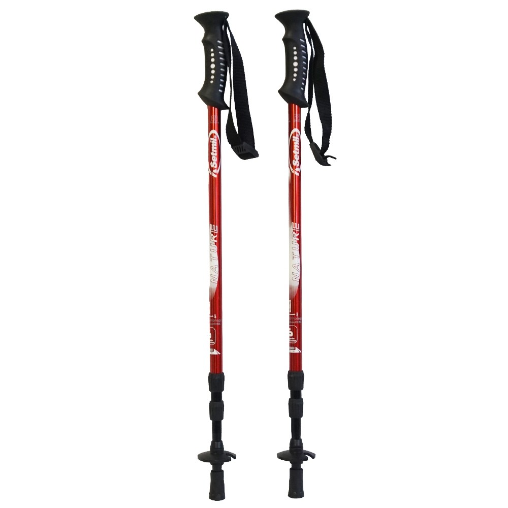 Par de bastones de trekking Setmil NATURE 3 TRAMOS con antishock