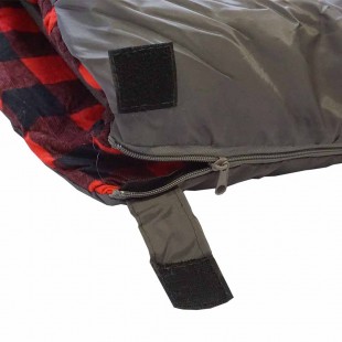 Saco de dormir BICOLOR - gris y rojo