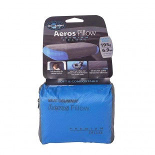 Almohada de viaje Sea to Summit AEROS PREMIUM DELUXE PILLOW - azul